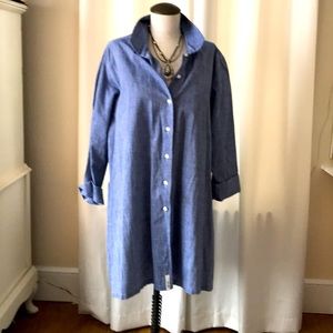 Jill McGowan chambray colored tunic top